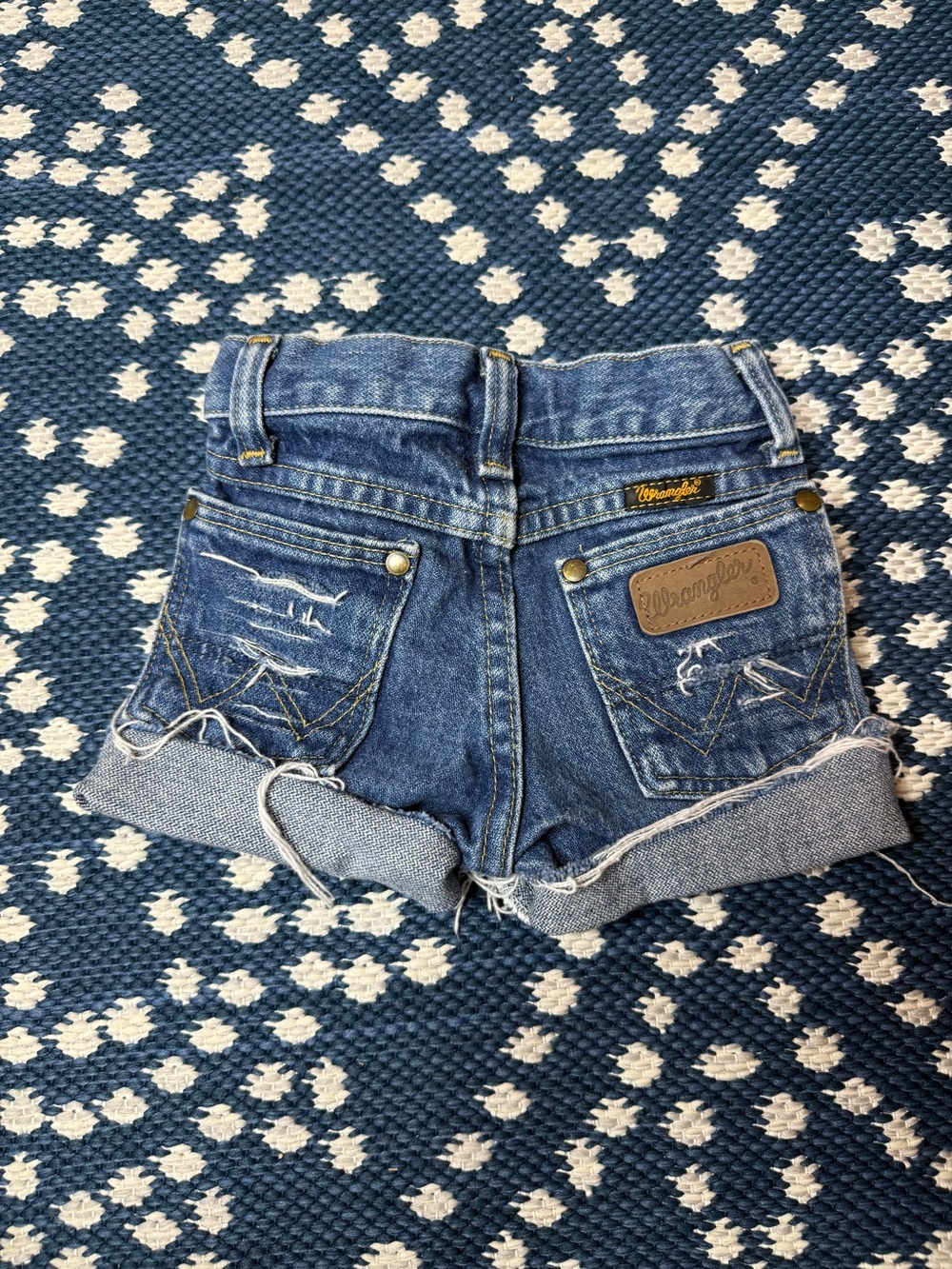 Wrangler cutoff denim shorts